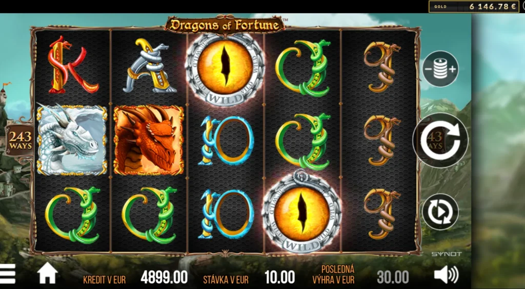 Dragons of Fortune SYNOT Games v SYNOT TIP Casino.