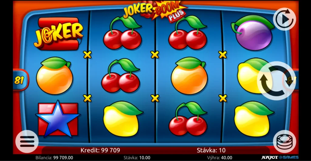 KAJOT Games Joker Boom Plus v online kasíne od Doxxbetu.