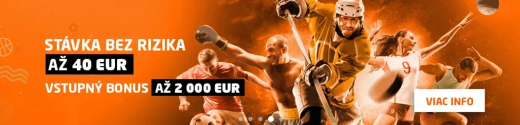 SYNOT TIP bonus 2 000 EUR + Stávka bez rizika za 40 EUR.