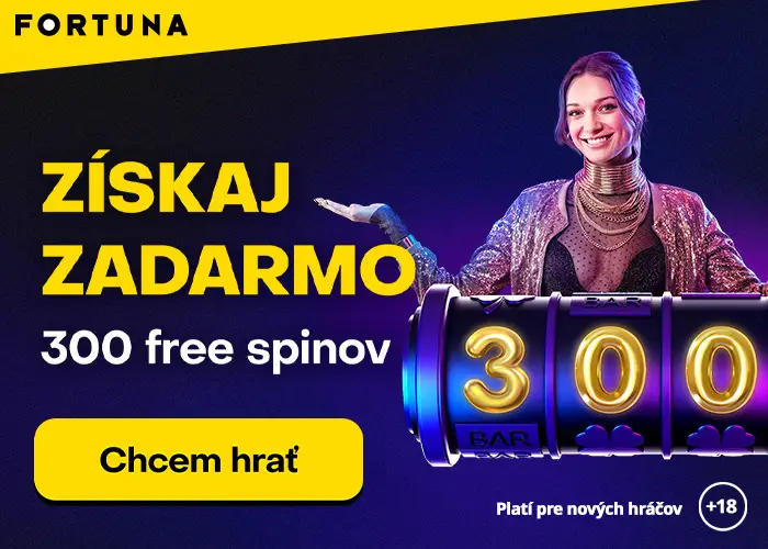 Fortuna free spiny 300 zatočení (100 bez vkladu)